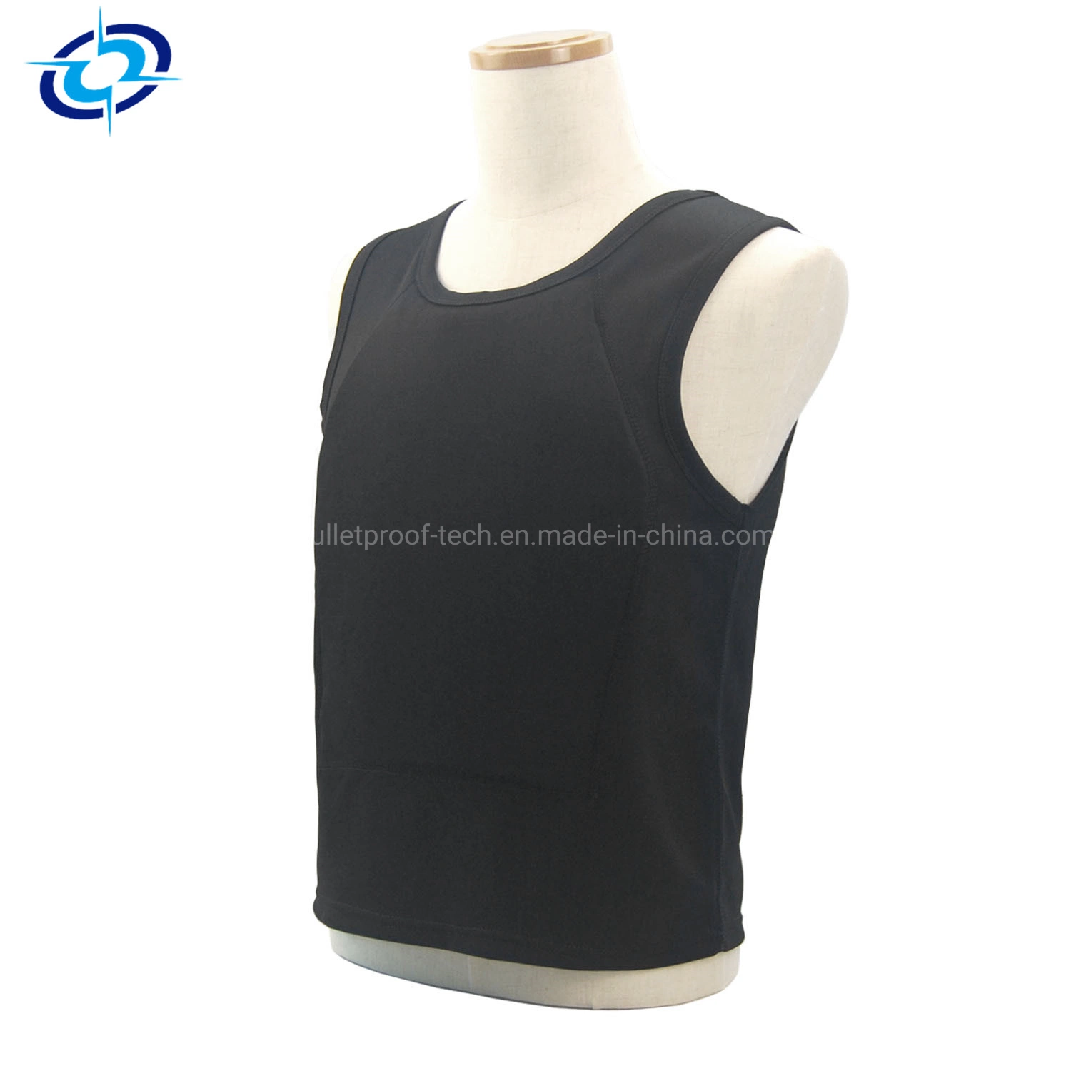 828 Black Lightweight Aramid/PE Concealed Police Combat Ballistic Bullet Proof Vest