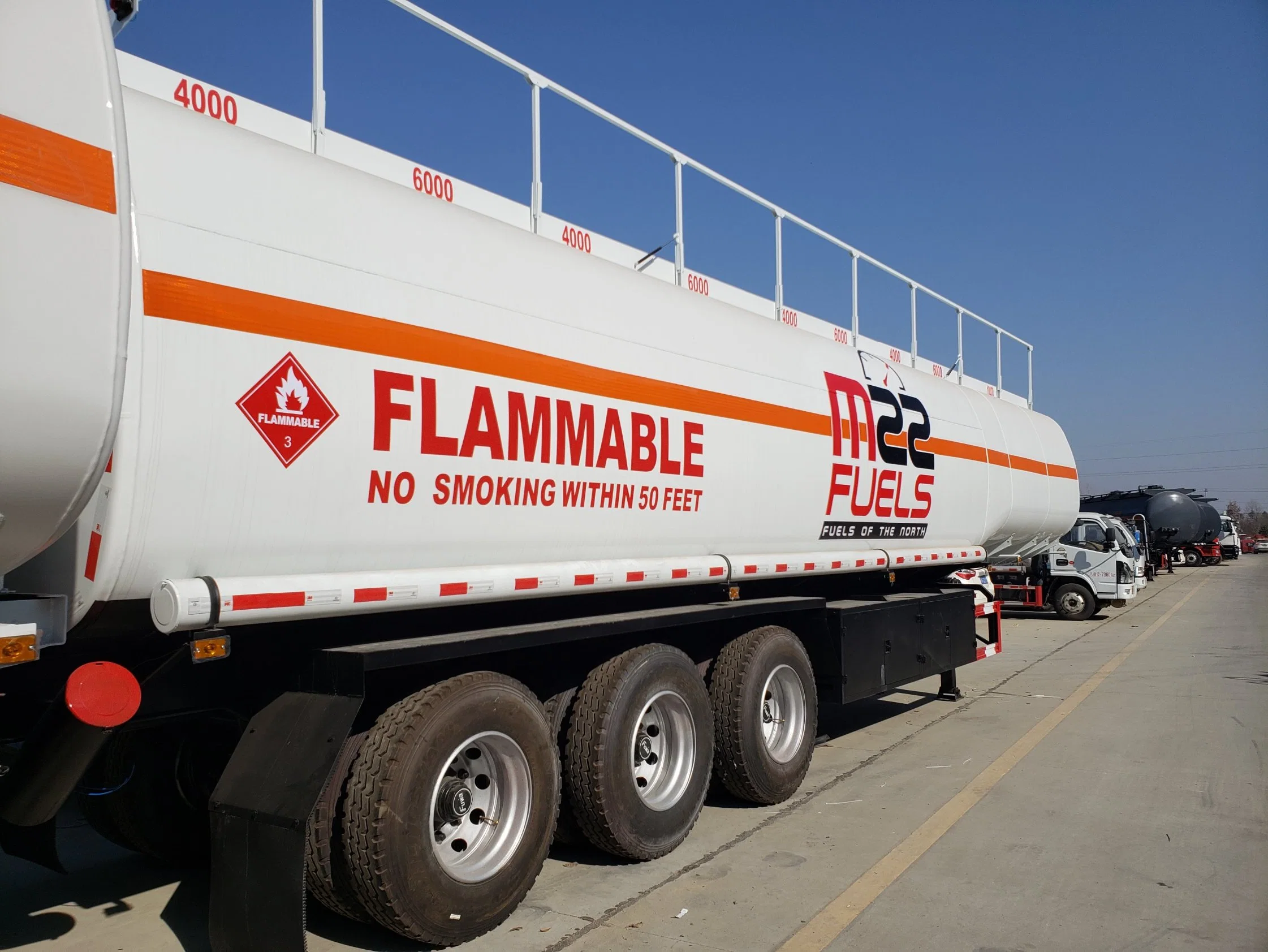 Customized 35000-60000 Litres Edible Oil Fuel Tanker Semi Trailer