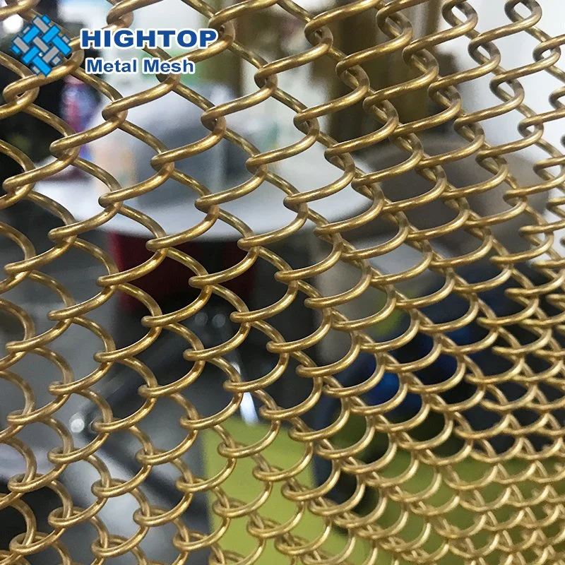 Flexible Decorative Aluminum Metal Mesh Curtain Chain Drapery Fabric for Home