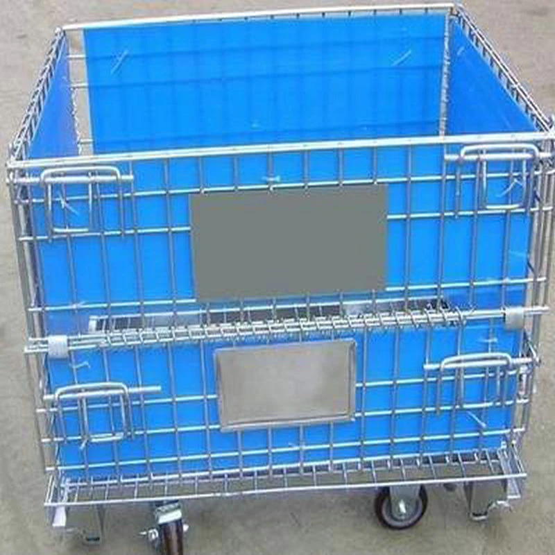 Hot-DIP Galvanized Foldable Metal Storage Wire Mesh Cage/Pallet Factory