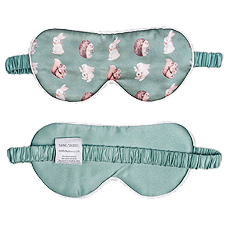 Toddler taille imprimé en Soie de mûrier Eye Mask pour enfant