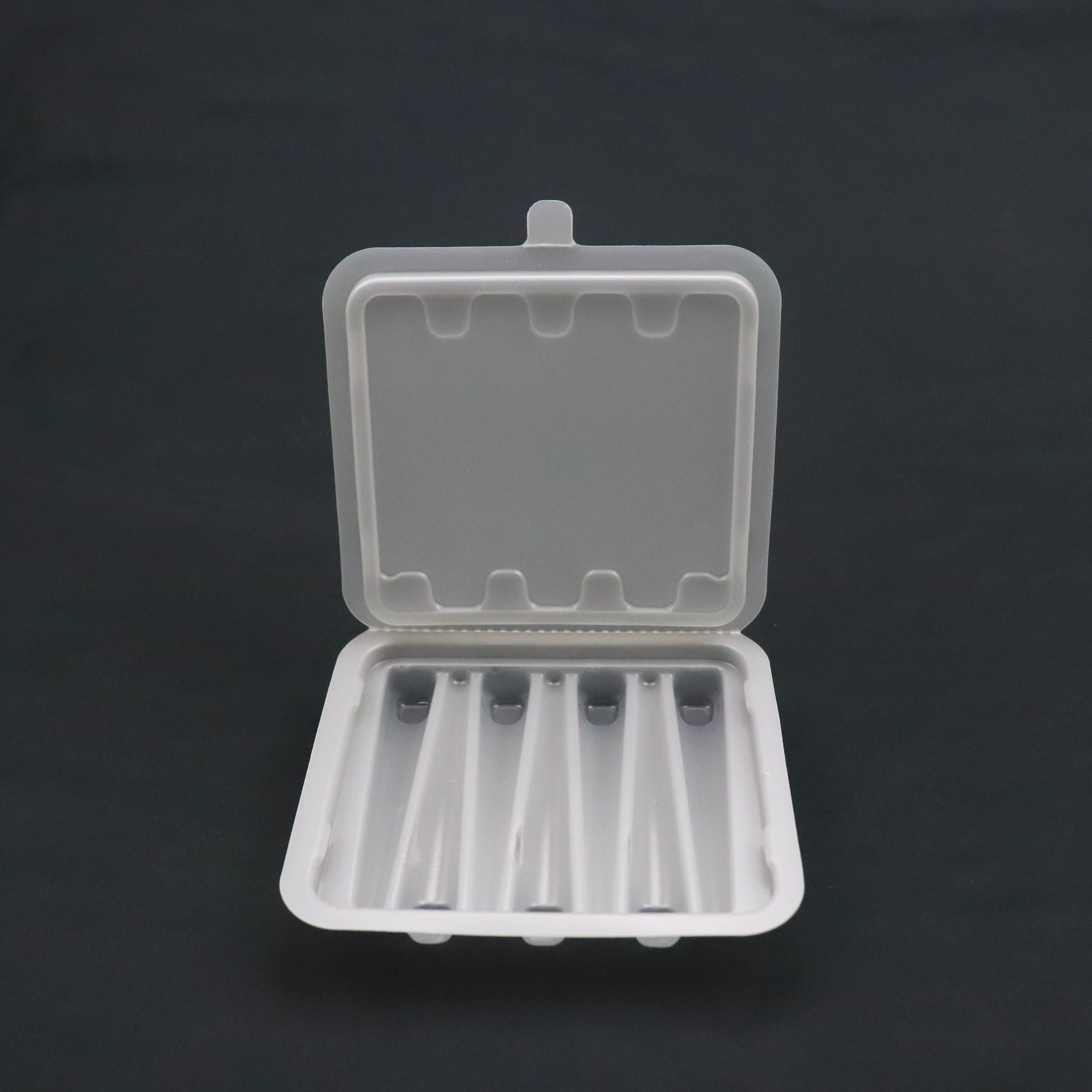 Fourteen Cigarettes Biodegradable Clamshells Plastic PLA Eco-friendly Multiple  Pre Roll Child Resistant Blister Box