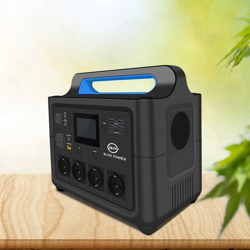 Fonte de alimentação portátil Bloopower de 12 V e 2000 Watts, gerador solar Gerador ciclo profundo sem fios compacto para bateria do sistema de energia em viagem