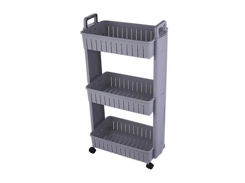 Customized Layer Detachable Shelves Kitchen Storage Rack Fruit and Vegetable Plastic Storage Rack