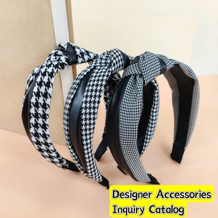 Fashion Jewelry Luxury Hairpin Trend Solid Braided Folds Pattern Hair Hoop Accessories 5 Color Can Choose Designer Headbands for Women and Girls