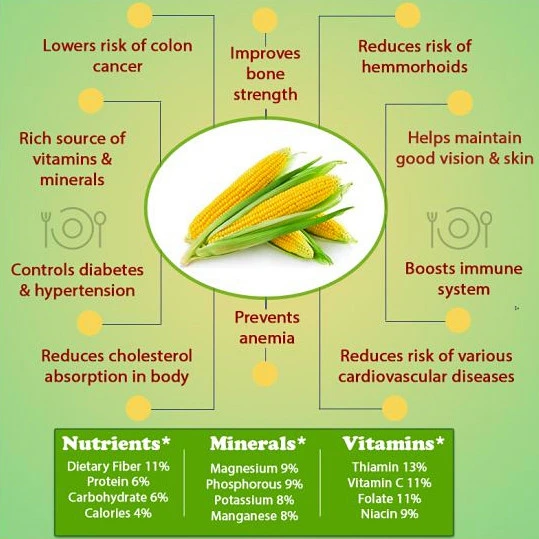 100% comida y bebida Natural Frutas orgánicas y Extracto Vegeltable Polvo de maíz seco congelado