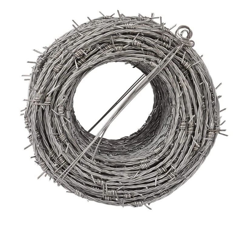 Cheap Buildings Hot Dipped Galvanized PVC Coated Barbed Wire Garden Supplies 1.7 mm 250 M 500-800 / Ton (FOB Price)