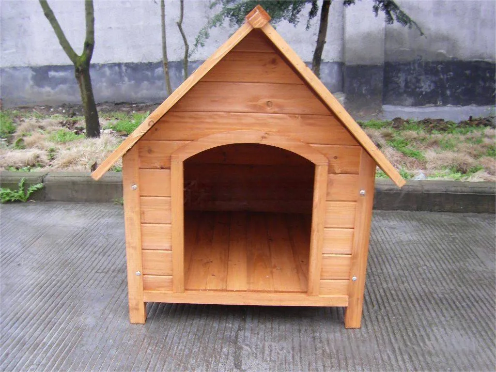 Spire House Wooden Pet Dog House Dog House Outdoor Solid Wood