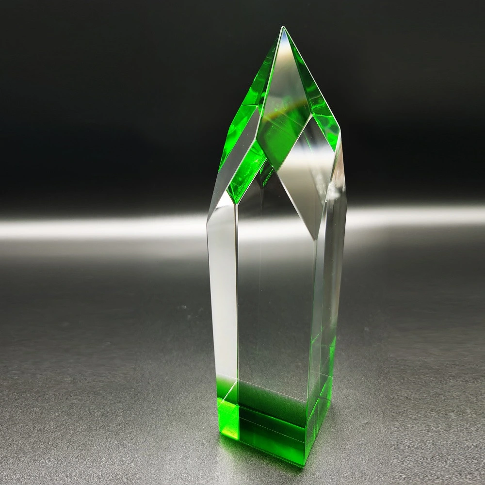 New Spire Crystal Trophy Awards Blue Base