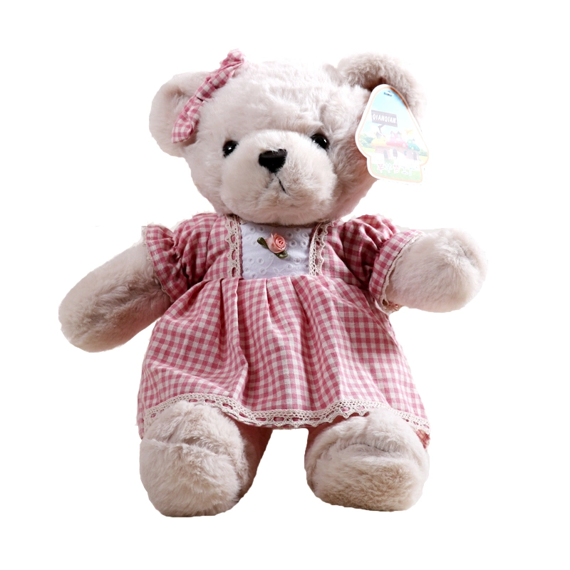 En71 ASTM Blue Skirt Teddy Bear Custom Sitting Teddy Bear