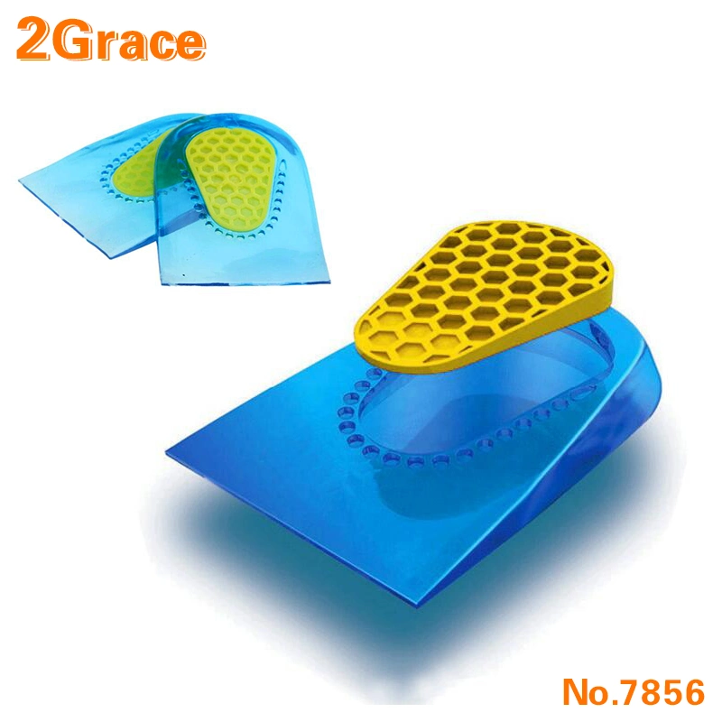 Medical Foot Care Bone Spur Plantar Fasciitis Gel Silicon Heel Cup Insoles, Silicon Heel Cushion to Keep Health