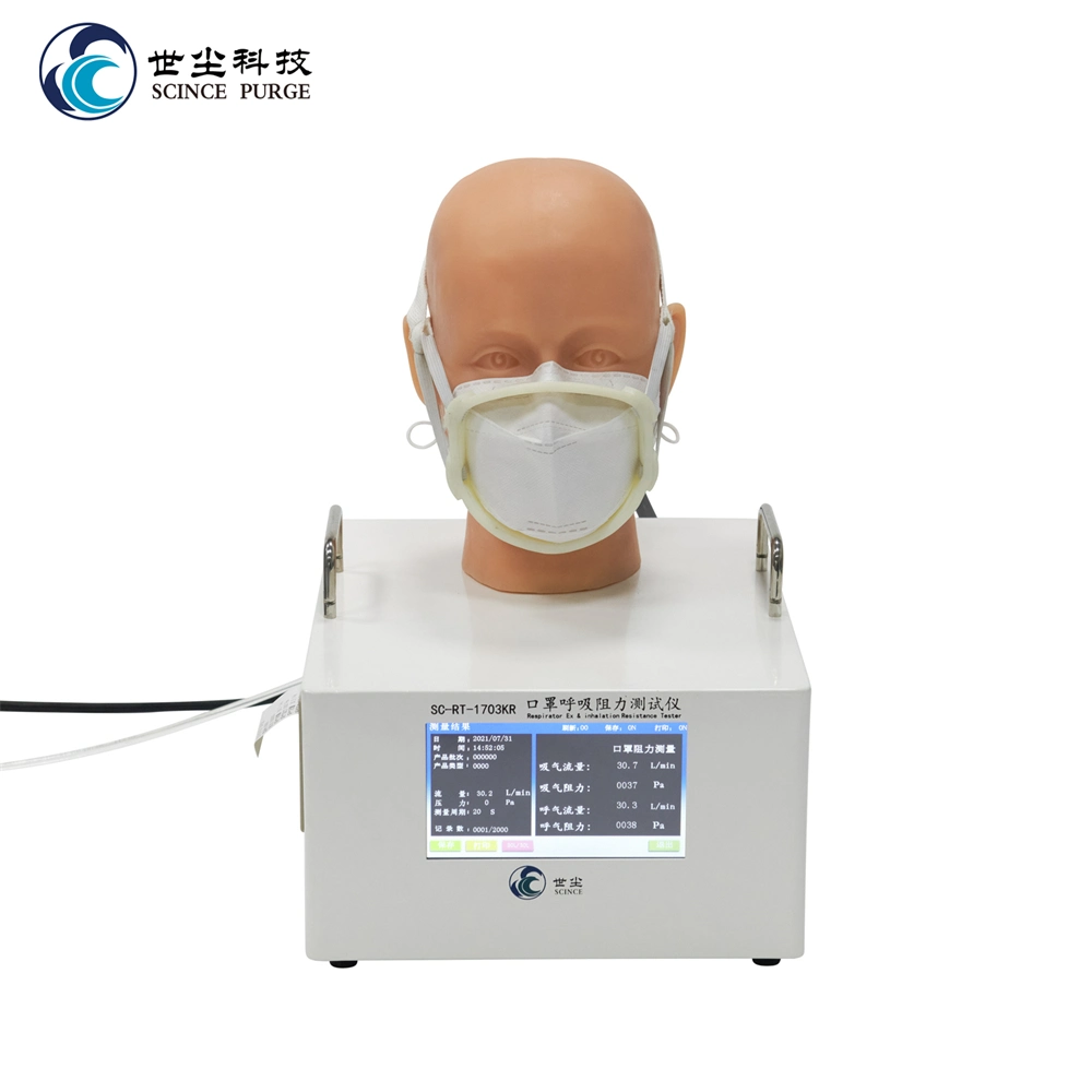 Mask Breathing Resistance Test Equipment/Testing Instrument with En149 Standard