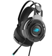 T21 Casque de jeu filaire USB léger avec éclairage RVB, stéréo, avec microphone et éclairage coloré.