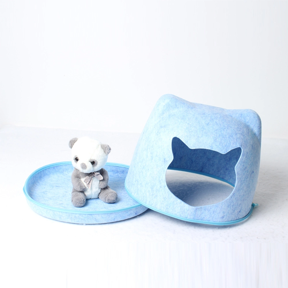 Factory Price P. E. T Felt Type Mini Cat Carrier Cages P. E. T Felt Pet House Cat Shaped Homes of Cat