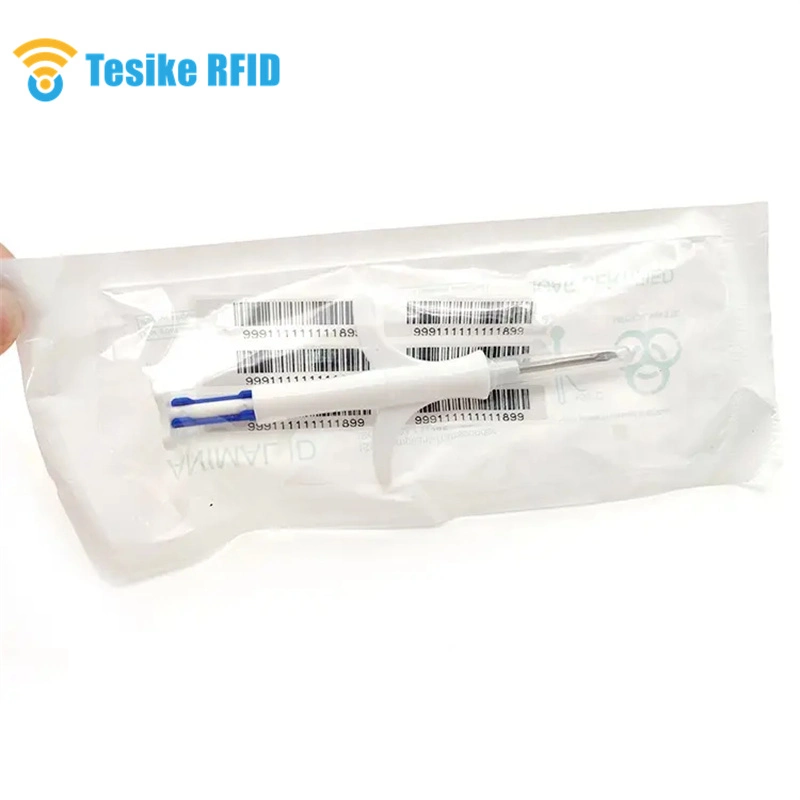 125kHz 134,2kHz RFID Injectable Implant Fish RFID etiqueta de microchip animal Para Dog