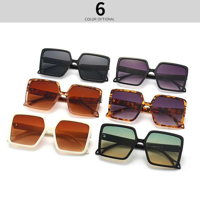 Original Factory Customized Fashion Trend Design Colorful Square Lens Sunglasses UV400 Oversized PC Sun Glasses