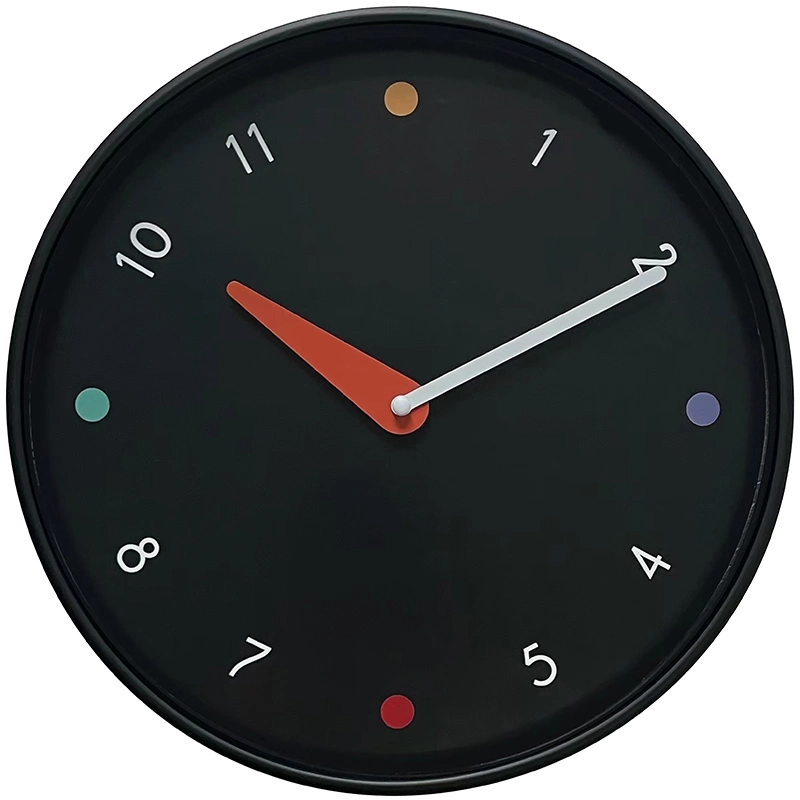 16 Inch Round Custom Cheap Plastic Printed Simple Wall Clock for Promotion