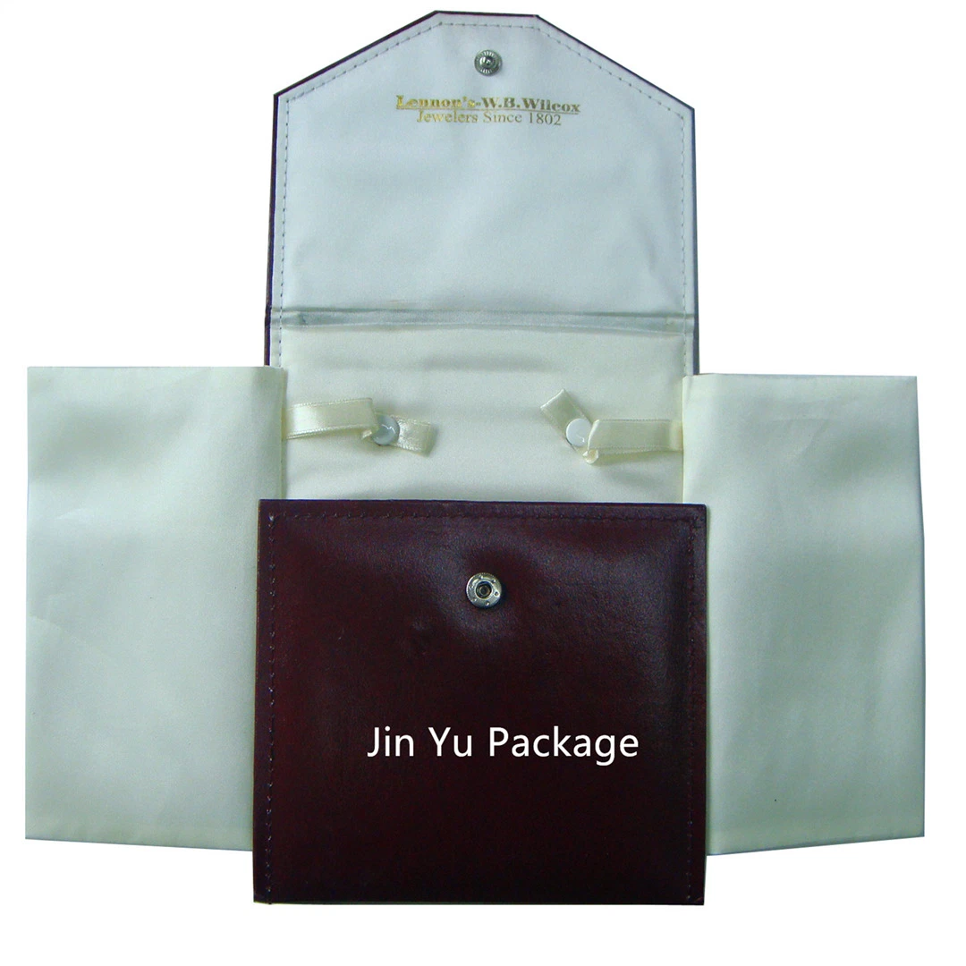 Caixa de jóias de saco de papel para joalharia com botão