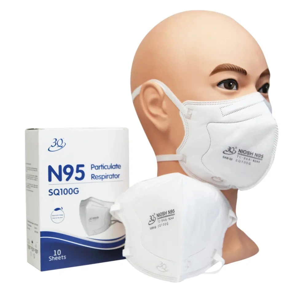 N95enmascarar portátil plegado transpirable de Mascarilla N95 Mascarilla respirador particulado