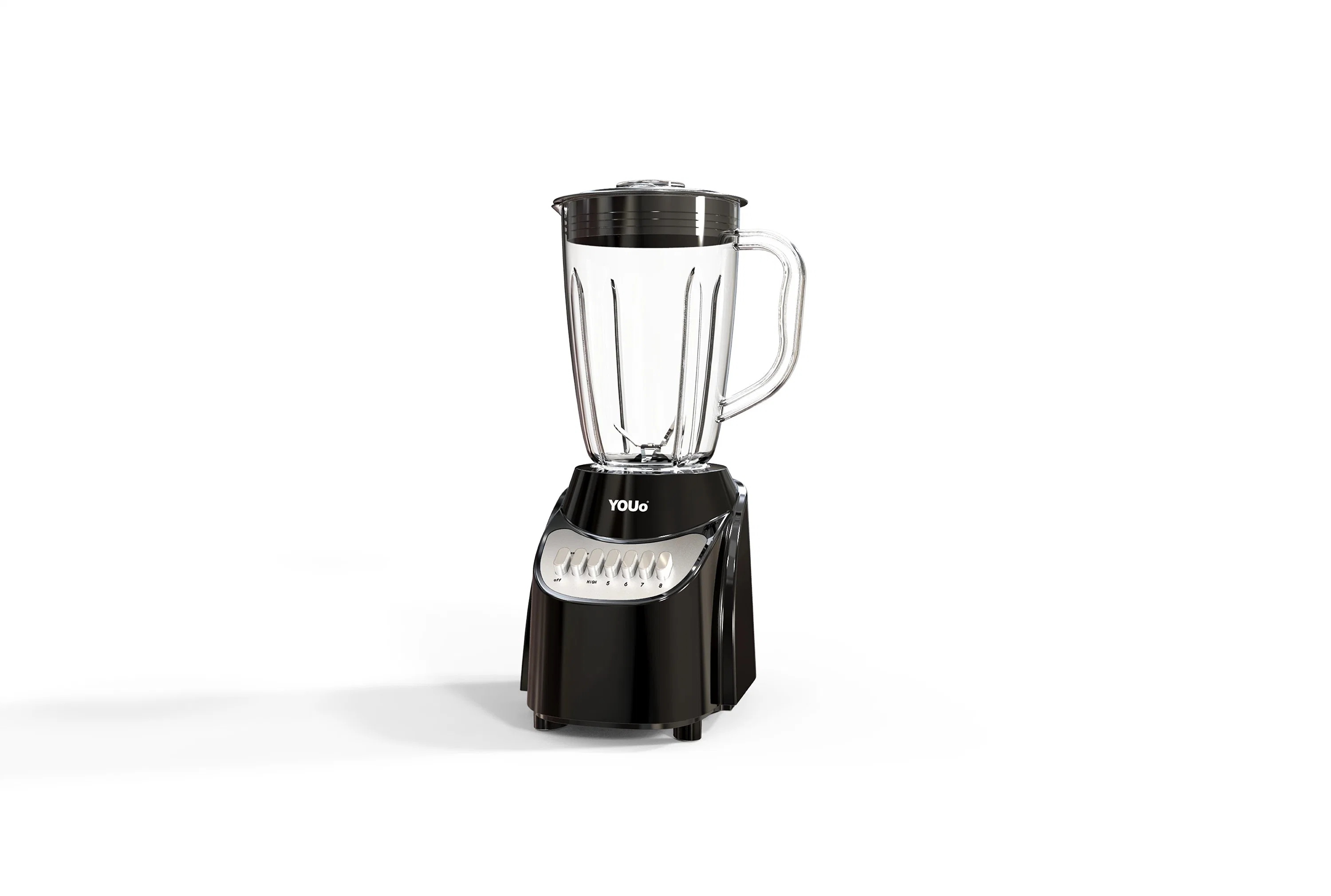 CE CB Approved 450W Powerful Blender Juicer,Liquidizer with Detachable 4 Point Stainless Steel Blade,8 Speeds 7 Piano Key Buttons,Cord Storage,Grinder,Chopper