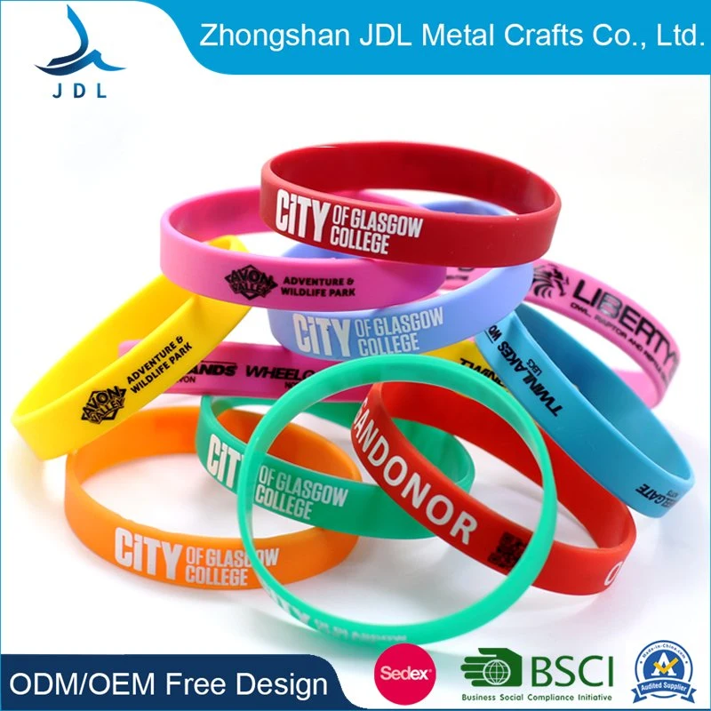 Customized Soft Enamel Hair Ties Stretch Booty Kitchen Bracelet Wrist Band Sport Sets Woven Elastic Silicone Wristband