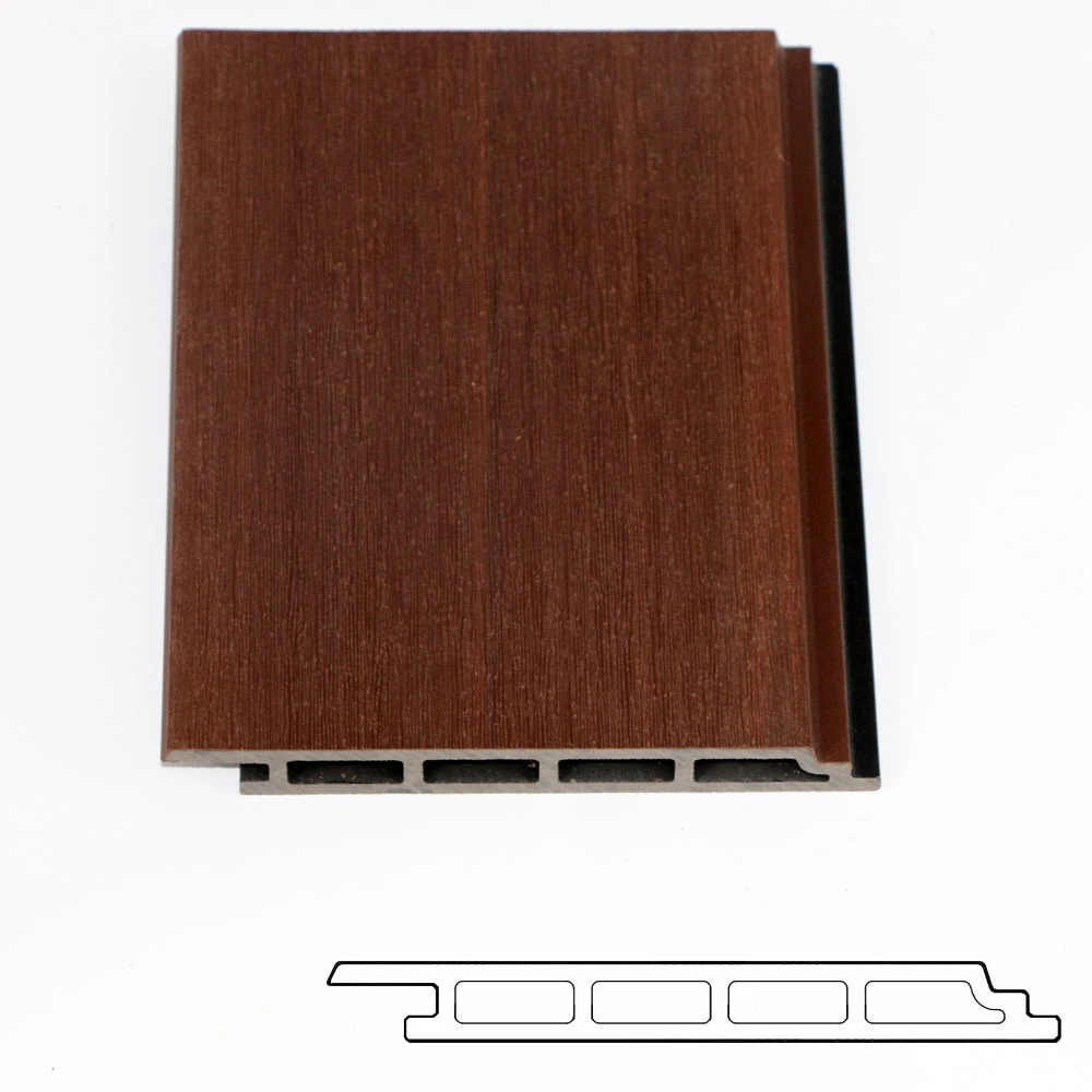 Wall Panel WPC Wood Plastic Composite Cladding Co-Extrusion Fluted Wall Panel