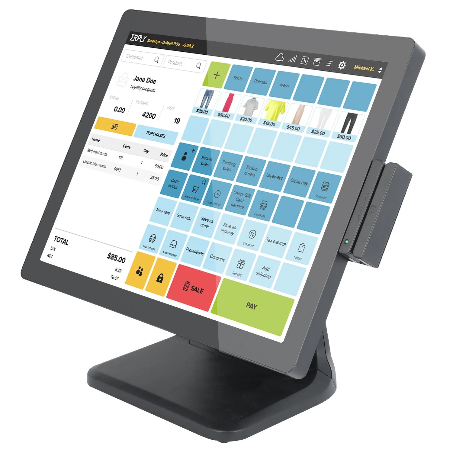 Wholesale/Supplier 15 Inch Metal Shell Capacitive Touch Frameless All in One POS Systems