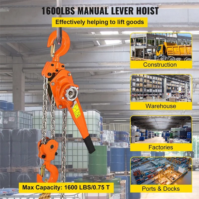 0,5ton Tragbarer Mini-Hebelzug mit Ratsche und Blockkette