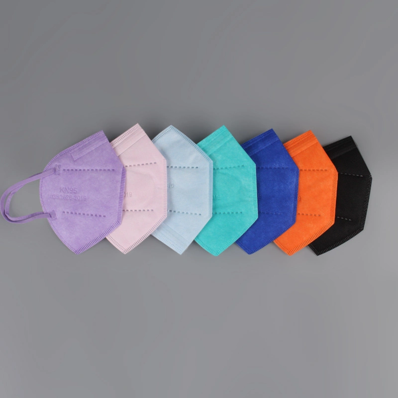 Nuokang Better Quality Protective KN95 Facemask 5 Layers Earloop Disposable KN95 Masks Customized Color Face Mask GB2626-2019 Standard