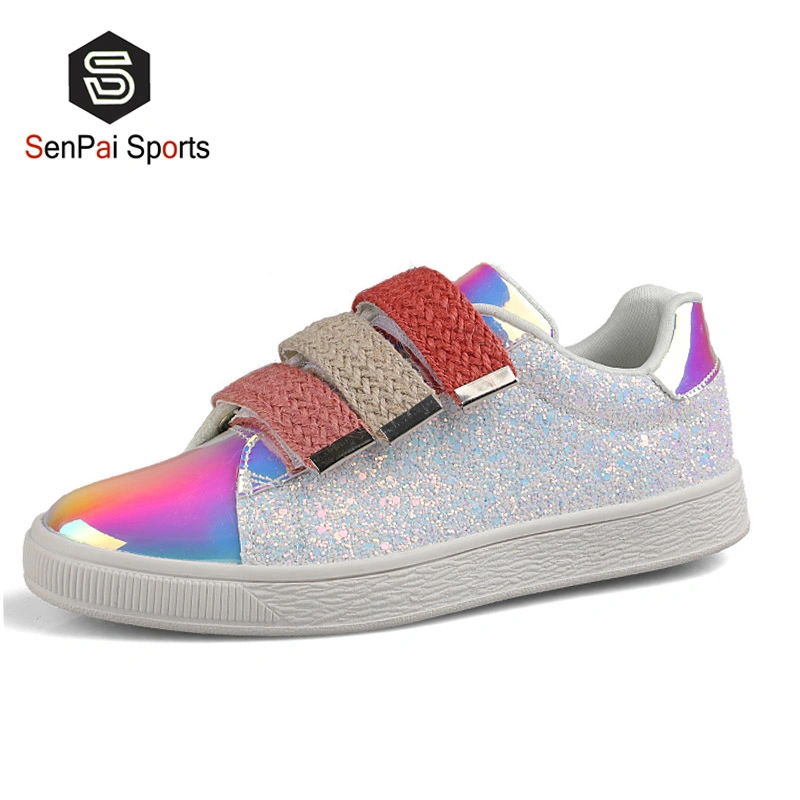 New Branded Shinny Sneakers Popular Lady Fashion Footwear