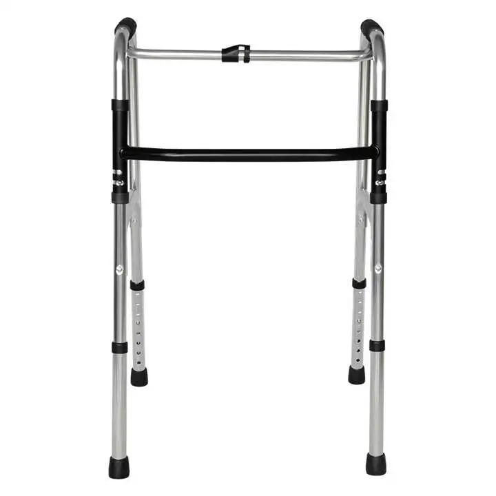 Medical Hospital Aluminium Seniors Elderly Folding Walker Rollator Disabled Walking Frame