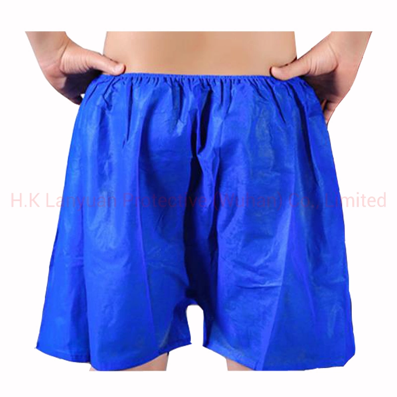 Blaue Einweg-Boxershorts für Männer/Reisen/SPA/Massage