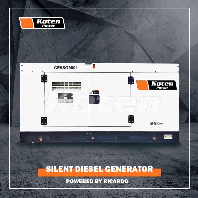 25 kVA 20 Kw Ricardo N4100ds-30 Sound Proof Diesel Generator