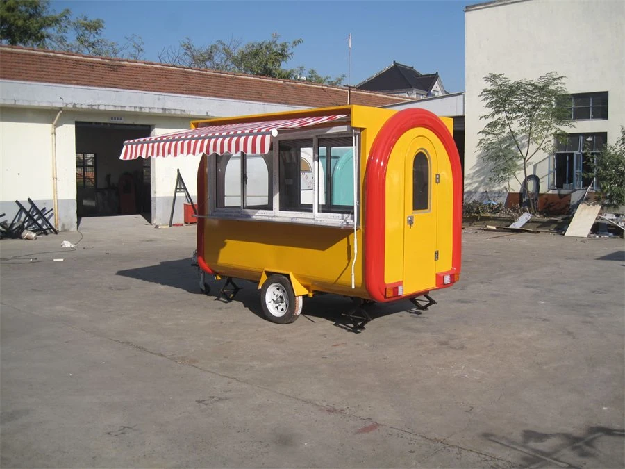 Mini Caminhão de Comida Elétrico Melhores Reboques de Comida Móvel Cozinha de Contêiner de Crepe Quiosque de Café Trailer Solar Móvel para Churrasco.