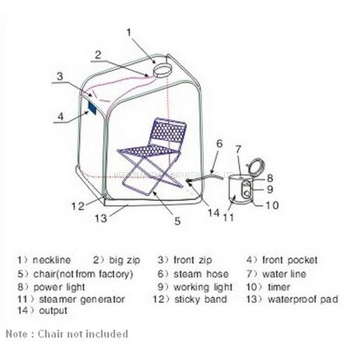 Body Slim Home Mini Steam Sauna Room Easy Use Foldable Portable Steam Sauna Tent