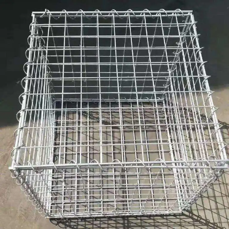 Heavy Foldable Wire Mesh Metal Pallet Folding Warehouse Lockable Storage Cages Wire Mesh Container