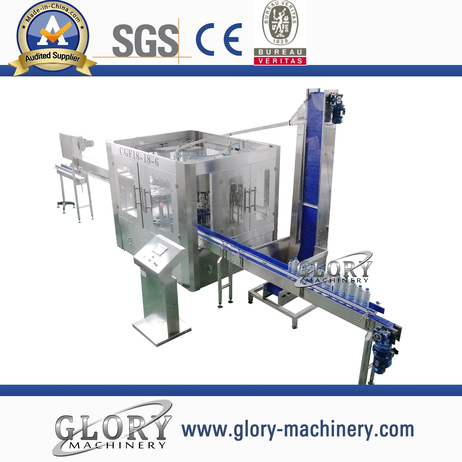 3000bph-20000bph Automatic Liquid Bottle Water Bottling Machine