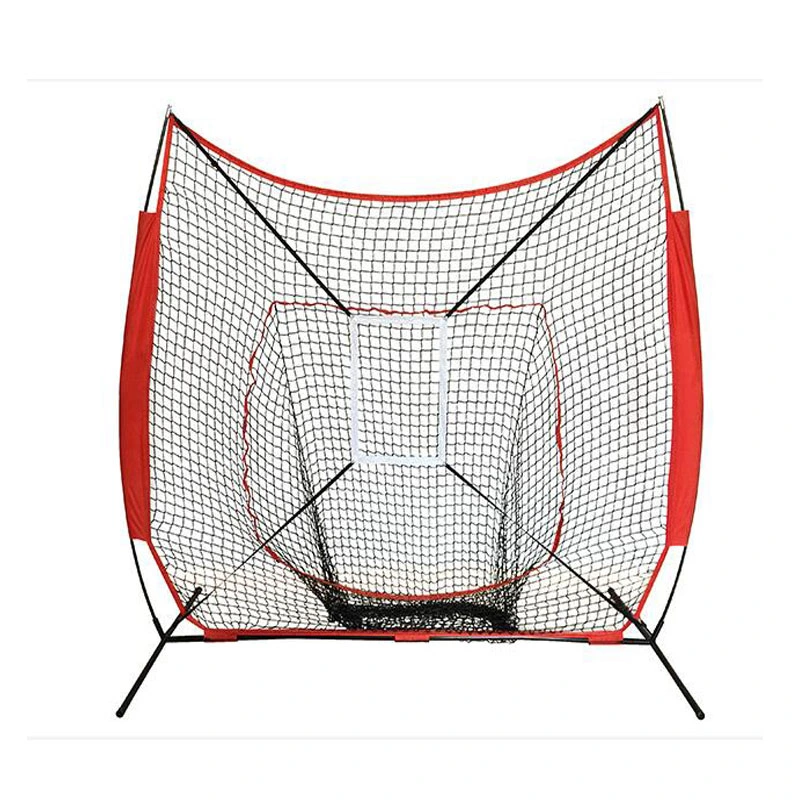 7′ X 7′ Grand col X - filet de chaussettes portable Pour le baseball et le softball, le frapper et le piching