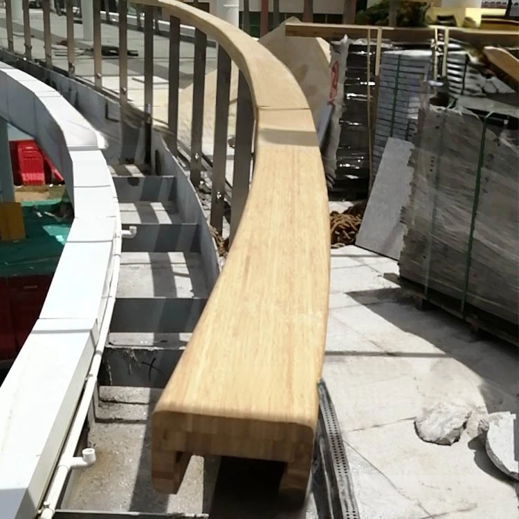La Junta de bambú sólido pasamanos para escaleras interiores y exteriores junta