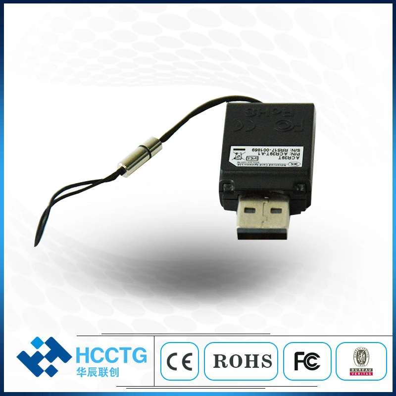 Support de lecteur de carte à puce USB ISO 7816 de type a EMV Divers systèmes d'exploitation (ACR39T-A1)