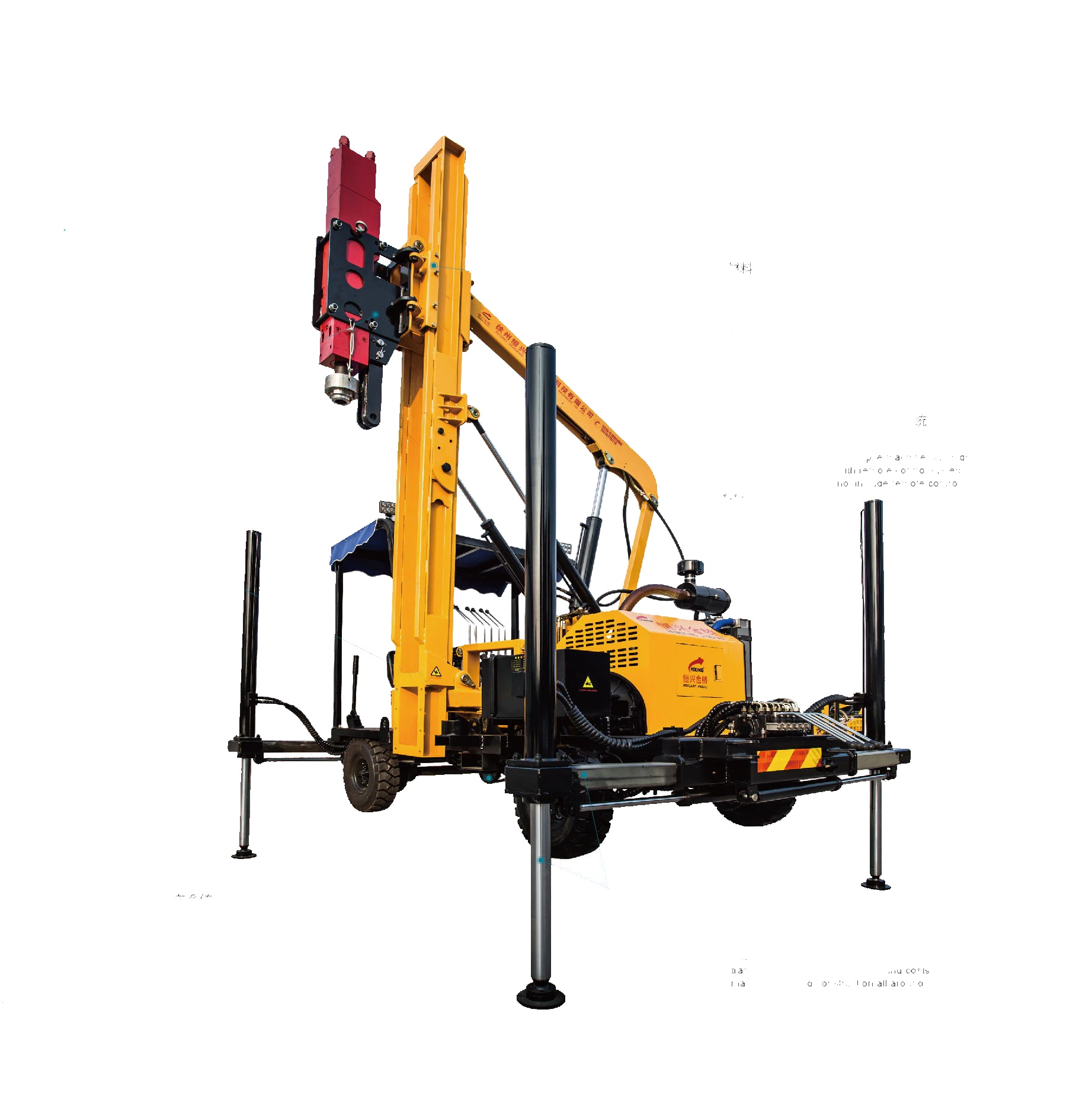 Highway Barriers Installation Machine Pile Driver Road Project Piling Equipment