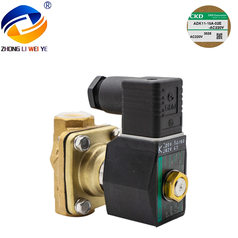 CKD Adk11-25A-03A quemador válvula solenoide caldera válvula de alta temperatura máquina de combustión Accesorios