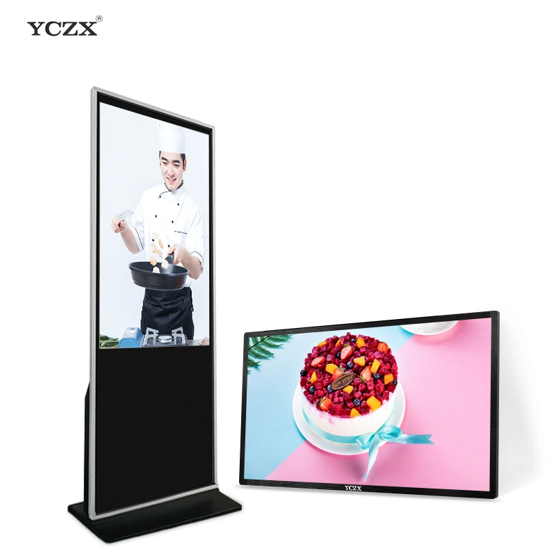 75 Inch Advertising Media Player Digital Signage LCD Display Touch Screens