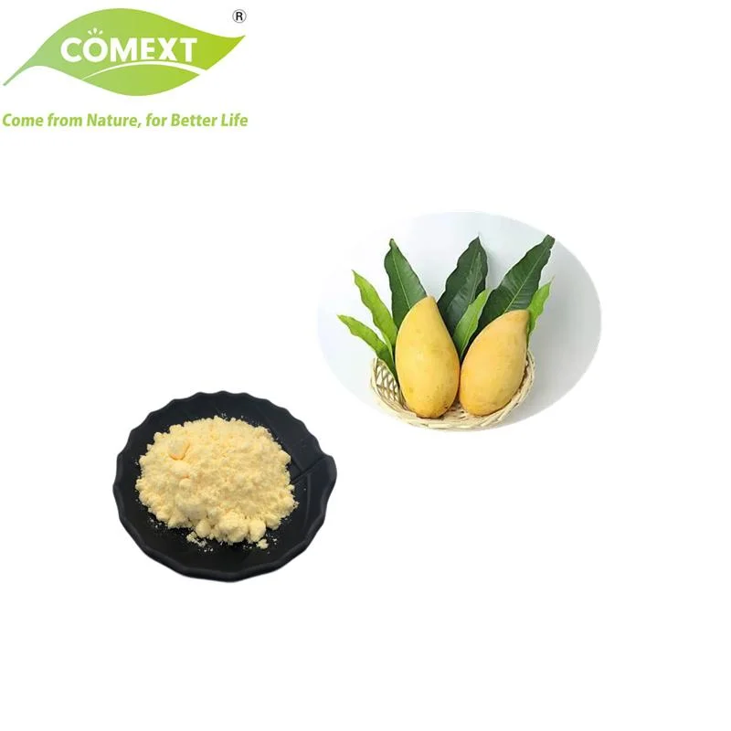 Comext mejor precio de la hoja del mango de hierbas naturales 45% de extracto en polvo para HPLC Mangiferina medicina