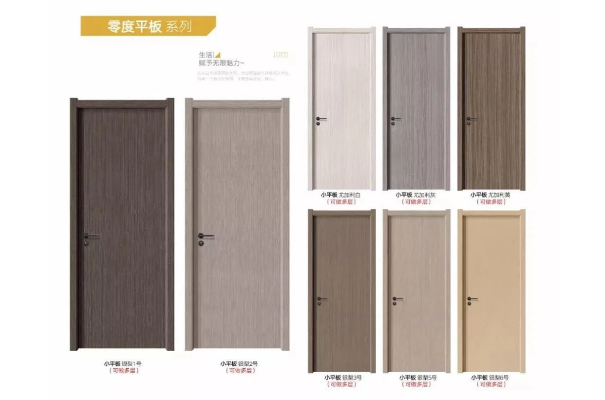 La moderna sencilla puerta de madera MDF melamina PVC Puerta Placa Doorsmall