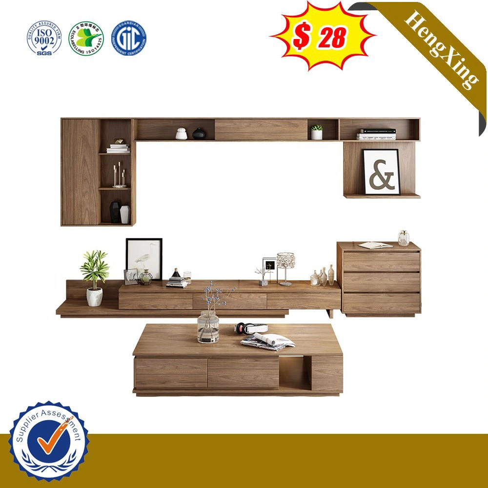 Partículas de madera de la Junta de melamina moderno mueble TV Stand juegos con Escaparate