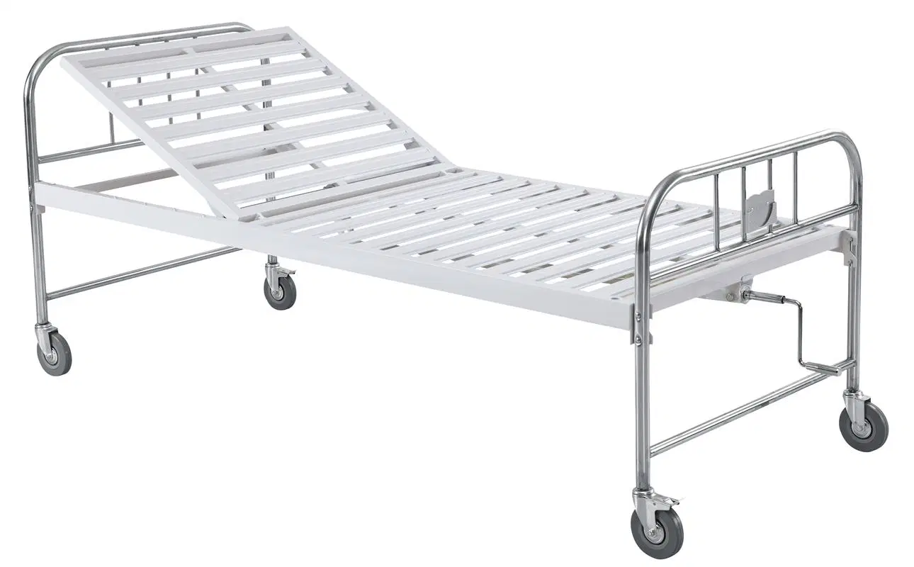 Mobilier médical portable lit d'hôpital plats en fer pour le rétablissement du patient