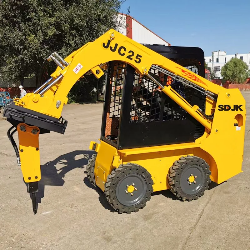 Multifunctional Wheel Hydraulic Mini Loader 1 Ton 2 Ton 3 Ton 5 Ton Loader Small Front End Articulated Mini Wheel Skid Steer Loader Factory Price for Sale