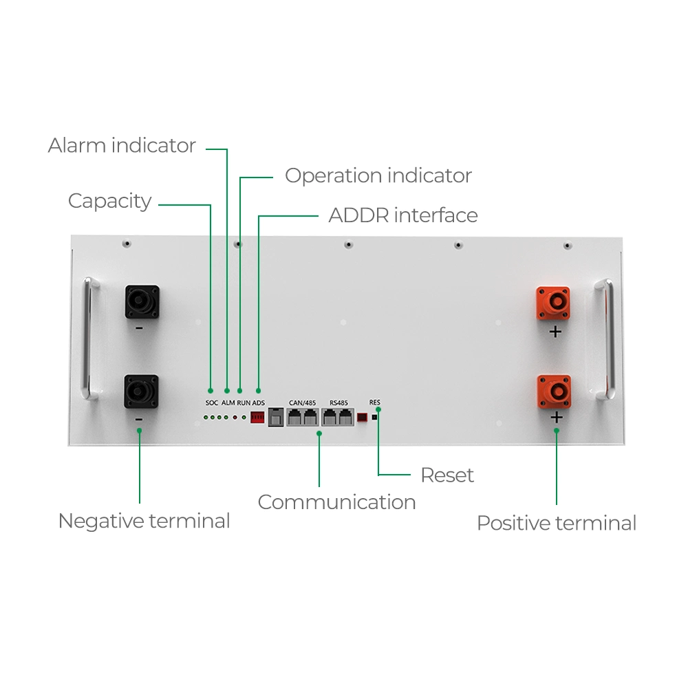 Built-in BMS Protection Li-ion LiFePO4 Pack 48V 200ah Wall-Mounted Battery