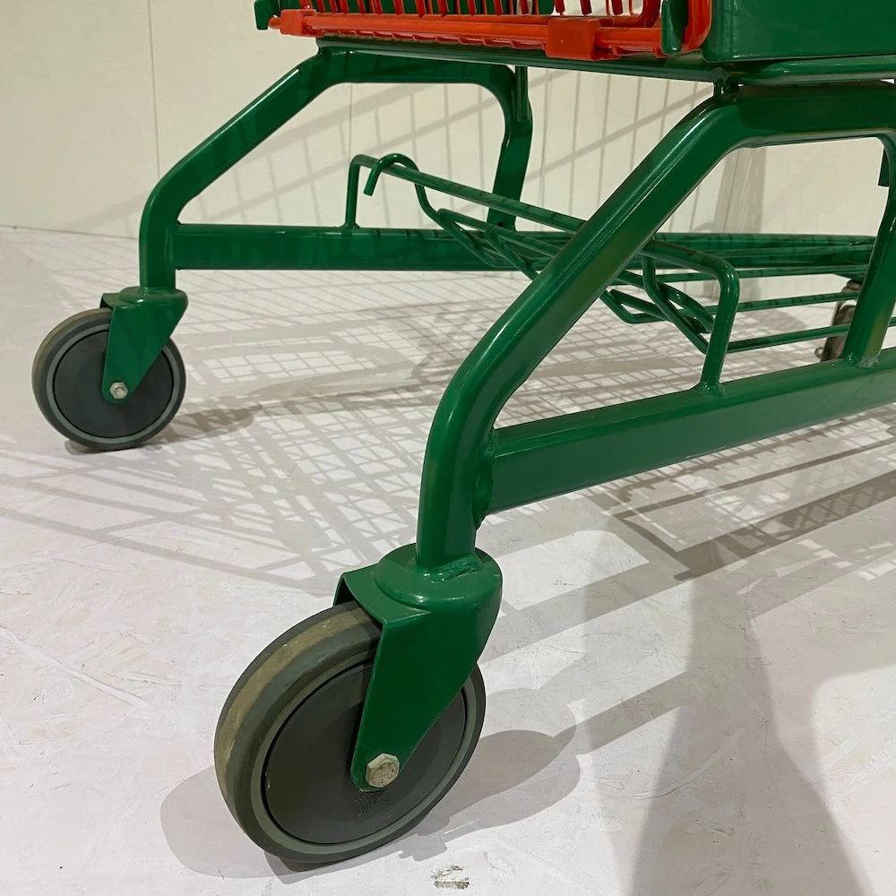 Large Capacity Zinc with Epoxy Shopping Trolley for Vegetable Purchase